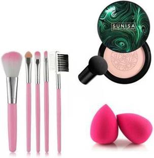 sunisa 5 Pcs High Quality Brushes___ 2 Pcs Blender