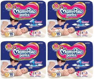 MamyPoko Pants Extra Absorb Diapers S 16+16+16+16 - S