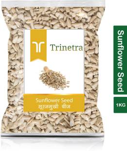 Trinetra Best Quality Raw Sunflower Seeds-1Kg (Pack Of 1) Sunflower Seeds
