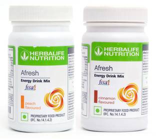 HERBALIFE Afresh Energy Drink Peach And Cinnamon Flavour Energy Drink