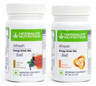 HERBALIFE Afresh Energy Drink Tulsi And Peach Flavour Energy Drink