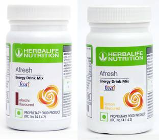 HERBALIFE Afresh Energy Drink Elaichi And Lemon Flavour Energy Drink