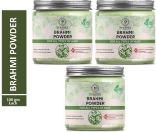 puranex 100% Natural & Pure Brahmi Powder For Natural Texture, Strong, Shiny, Spilt ends & Dandruff Free Hair- Hair Pack 100 GM (Pack of 1) 100 GM Each
