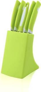 di select 6 Pc Plastic, Steel Knife Set Knife and Peeler Set Green