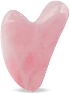 jaderoller Rose Quartz Gua Sha Rose Quartz Gua Sha Green Jade Gua Sha Scraping Massage Tool Hand Made Jade Guasha Board, Tools for Graston SPA Acupuncture Therapy Trigger Point Treatment on Face Arm Foot Small Triangle Shape Massager Massager