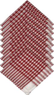 GOWRI TEX Kitchen Towel /dining towel/napkin/Manan kitchen/kitchen Waste Cloth Multicolor Napkins Pack Of 9 Red Cloth Napkins