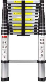 GOBBLER 12.5 Feet (3.8m) Ultra-Stable Portable Aluminium Telescopic Ladder for Home & Outdoor use, with 13 Steps , EN-131 Certified Aluminium Ladder