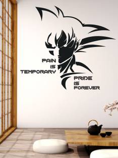WALLSTICK 81 cm MOTIVATIONAL SON GOKU Self Adhesive Sticker