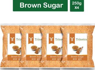 Trinetra Best Quality Brown Sugar-250gm (Pack Of 4) Sugar