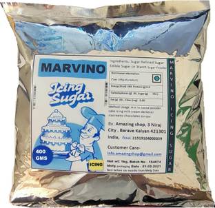 Marvino Icing Sugar Use For Cake 400gm Icing Sugar Powder