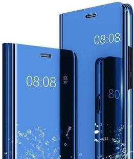 mobies Flip Cover for REDMI 9 Luxury Mirror View Stand Flip Cover