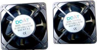 Doat 2-Pic 220V AC Cabinet Fan 120X120X38mm Cabinet 4-Inch Square Cooling fan Cooling Fan Cabinet Cooler
