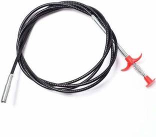 Swastik Creation rain Pipe Cleaning Spring Stick, Hair Catching Drain Pipe Cleaning Claw Wire, Sink Cleaning Stick Sewer Sink Tub Dredge Remover, Spring Drain Pipe Basin Cleaner Tool (160 cm) Crystal Drain Opener