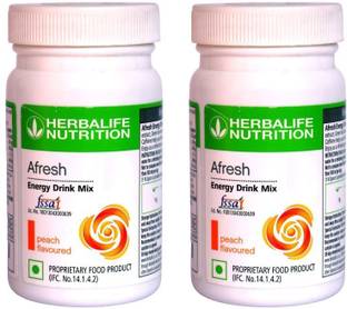 HERBALIFE Afresh Energy Drink Mix - Peach Flavor 2 PCS PACK For Weight Loss Energy Drink