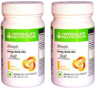 HERBALIFE Afresh Energy Drink Mix - Lemon Flavor 2 PCS PACK Energy Drink