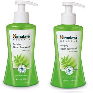 हिमालय Herbals Purifying Neem Face Wash 200 ml, Pack of 2 फेस वॉश