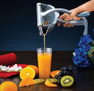 Onprix Aluminium Aluminum Manual Fruit Juicer, Hand Press Lemon Squeezer Alloy Heavy Duty Juicer Squeezer Lemon Extractor Tool Easy Clean Fruit Citrus juicer for Orange Lime Metal Press Squeezer Hand Juicer