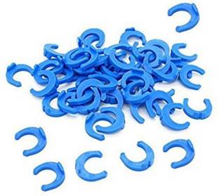 PANISTHA 100 Pieces RO Blue Lock Clips for RO Push Fit Type Connectors-1/4" Hose Connector