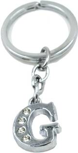 AFH Stylish Letter G Simple Alphabet Key Ring Key Chain Key Chain