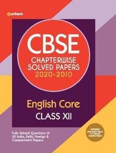 Cbse English Core Chapterwise Solved Papers Class 12 For 2021 Exam (English, Paperback,