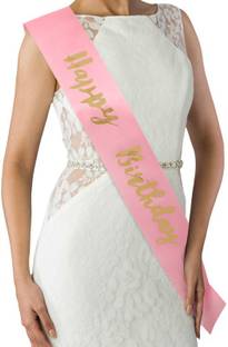 PARTY MIDLINKERZ Happy Birthday Sash For Girls