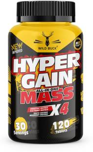 WILD BUCK Hyper Gain Mass X4 With Creatine For Increase In Lean Muscle Mass & Strength