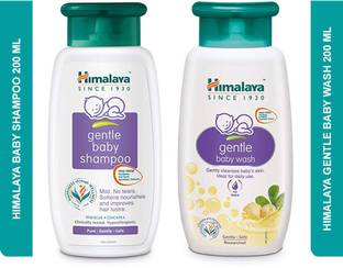 HIMALAYA Gentle Baby Shampoo 200ml Gentle Baby Wash 200ml | Best Bathing Products