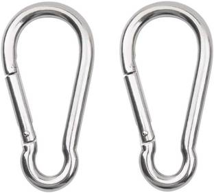 Fitness Guru Stainless Steel Spring Snap Hook Carabiner Locking Carabiner