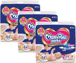 MamyPoko PANT STYLE PREMIUM QUALITY DIAPER SMALL SIZE - S 84 x 3 Set (Total 252 count ) - S