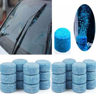QWEEZER 40 Pcs Car Windscreen Window Cleaner Effervescent Tablets Wash Tab Glass |Window Cleaning Tools Tablet Concentrate Vehicle Glass Cleaner