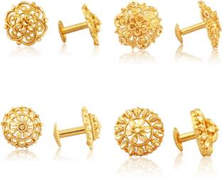 VIGHNAHARTA Wedding and Festival wear Kanchain Earring for Women and Girls Brass Stud Earring