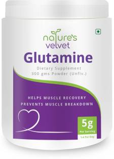 Natures Velvet Lifecare NVL Micronised Glutamine Monohydrate, 300 gms Glutamine
