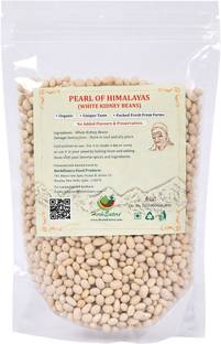 HerbiEaters Organic White Haricot Beans (Whole) (Himalayan Navy Beans, Haricot Beans, White Kidney Beans)