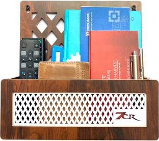 7CR Unique Rectangle Book shelf (WB) Engineered Wood Open Book Shelf