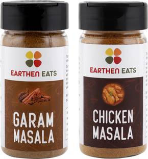Earthen Eats Garam Masala + Chicken Masala Combo | Nett Wt. 80 gm + 80 gm | Fresh & Pure
