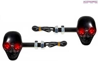 ACCESSOREEZ Front, Rear LED Indicator Light for Universal For Bike Universal For Bike