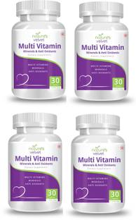 Natures Velvet Lifecare Multivitamins, Minerals and Antioxidants 30 Tablets - Pack of 4