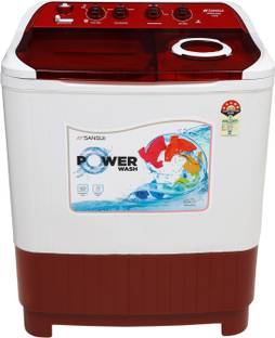 Sansui 8.5 kg 5 Star Semi Automatic Top Load Washing Machine Red, White