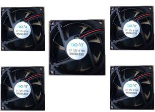 Doat 5-Pic 12V DC Fan 80X80X25MM Cabinet 3-Inch Square Cooling fan Cooling Fan Cabinet Cooler