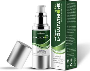 LA Organo L- Glutathione Serum for Skin Whitening, Brightening & Anti Ageing, Enrich with Vitamin C