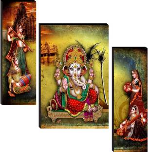Ganesha Set of 3 Paper Print