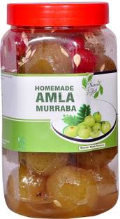 Natural Diet Mother Made Organic HomeMade Amla Murabba (Marmalade) with Almond (Badam) (Ingredient: Fenugreek Muskmelon Seeds Red Karonda Cherry Clove Elam Crystals Cardamom/Elichie Palm) 1kg Amla Murabba