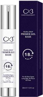 CVB C14 Pearl Drop Primer Gel Base for All Skin Types, Oil-Free Cream for Long Lasting Make-up Base Primer  - 30 ml