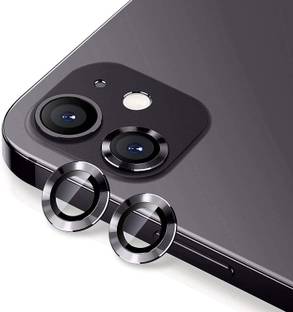 KHR Back Camera Lens Ring Guard Protector for Apple iPhone 12 Premium 3D Tempered Glass Camera Protector Bubble Free Tempered Glass Protection Film