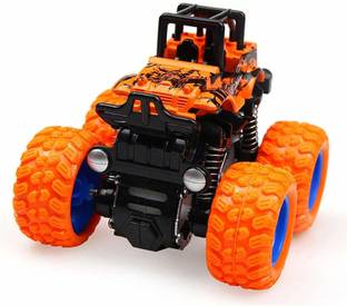 BROK Scale 1:36 -4WD Mini Monster Trucks Friction Powered Unbreakable Cars for Kids Big Rubber Tires Baby Boys Super Cars Blaze Truck Children Gift Toys (Pack of 1