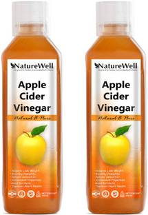 Naturewell Organic Apple Cider Vinegar - Raw, Unfiltered with Mother Vinegar (500MLX2 /OR) Vinegar