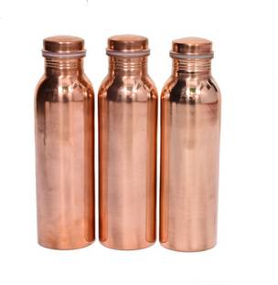 YAHS Copper Water Bottles Combo Pack of 3 1000 ml Bottle