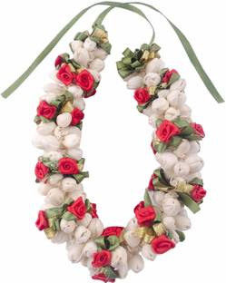 VinshBond Mogra Gajra Bun Flower Hair Gajra Bun Mogra Gajra Juda Bun Hair Accessories for Women in Multicolor Pack of 1 Bun