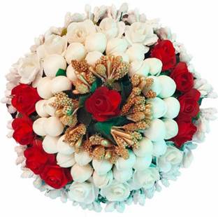 GuruEmbellish Hair Accessories Wedding Hair Jewellery Indian Bollywood Style Hair Gajra/Veni, Pack of 1 Hair Accessory Set