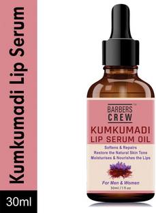 Barbers Crew Premium Kumkumadi Lip Serum Oil For Glossy & Shiny Lips with moisturisation effet- For Men and Women - strawberry